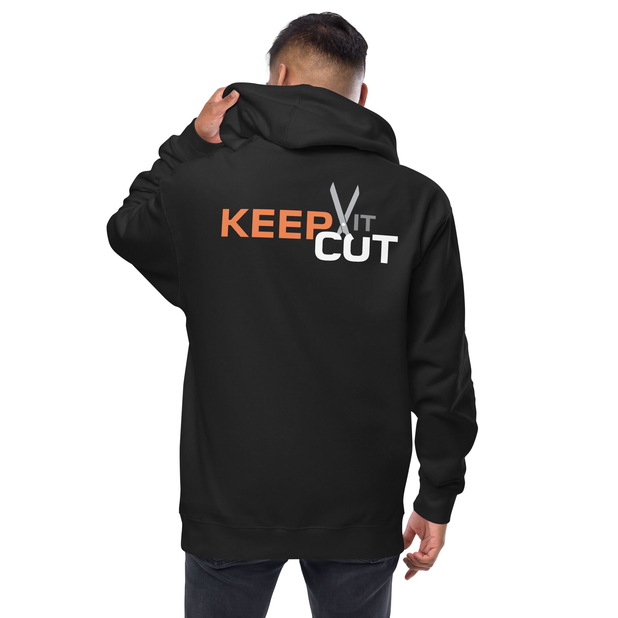 Unisex fleece zip up hoodie