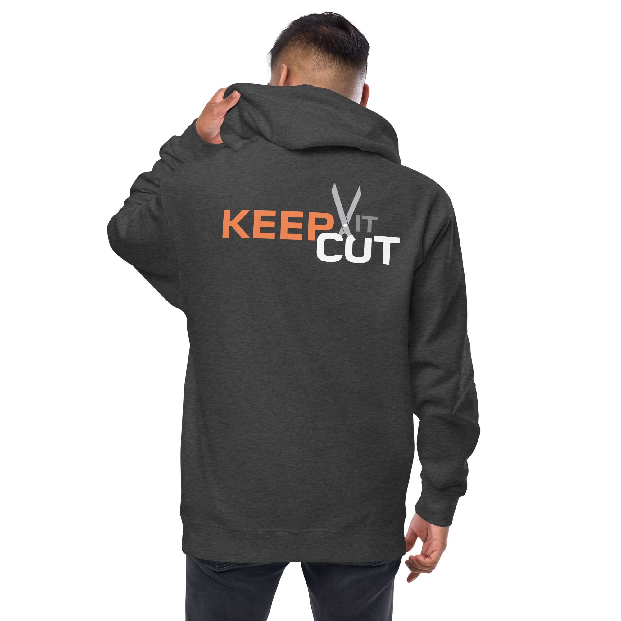 Unisex fleece zip up hoodie - Image 2